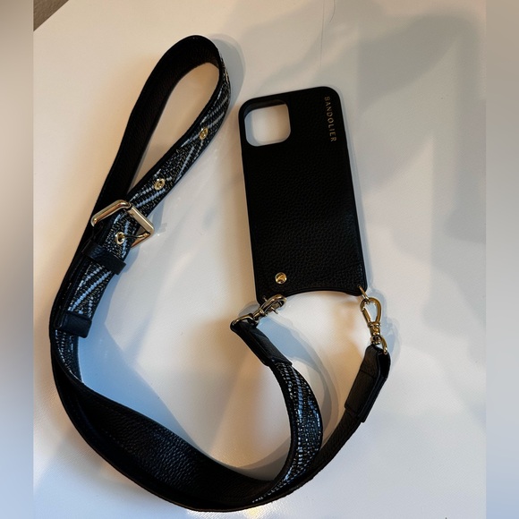 Bandolier Accessories - Bandolier Black Phone Case with Gold Hardware